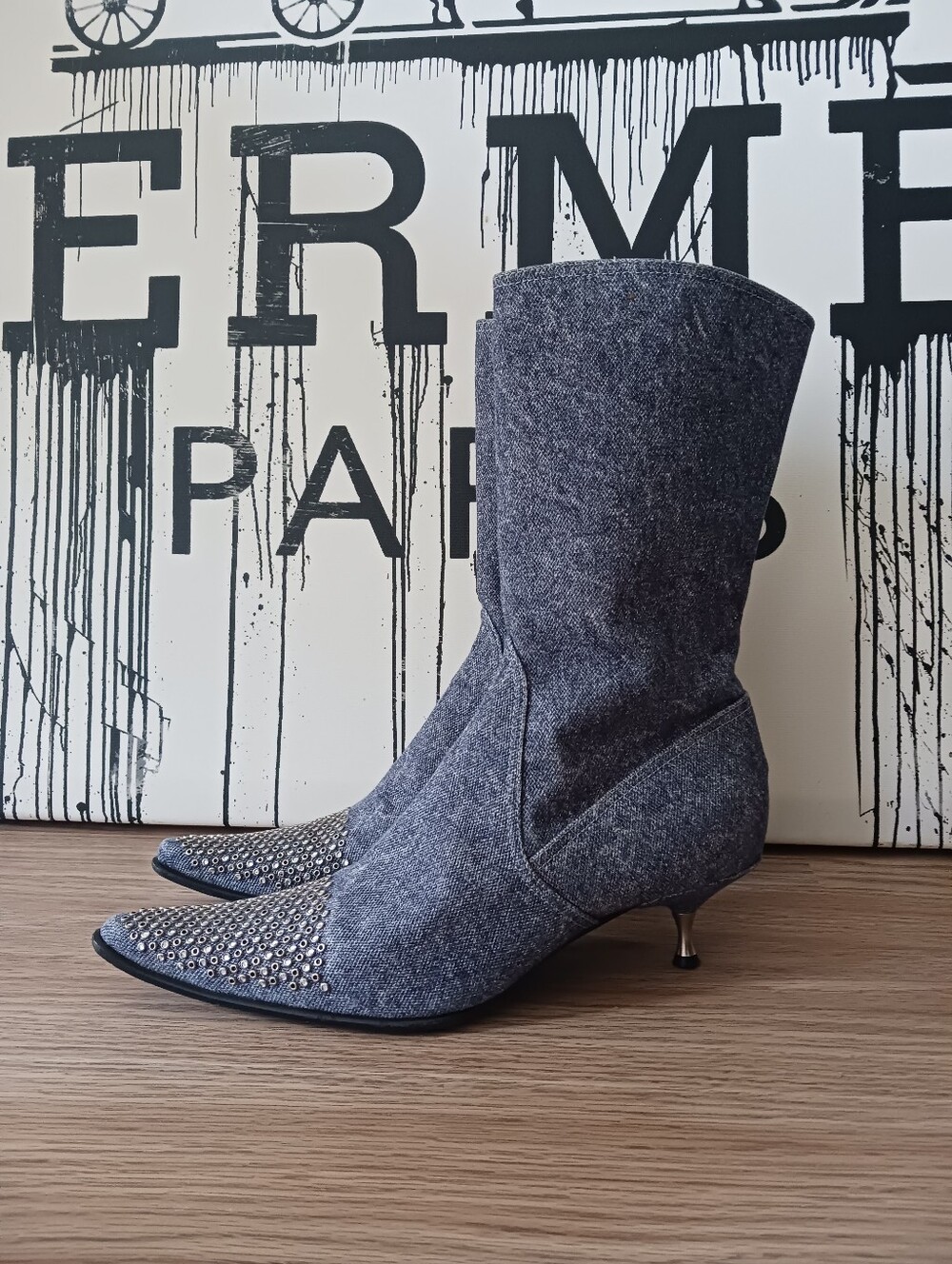 Mario Bologna Denim.boots Size 38.5